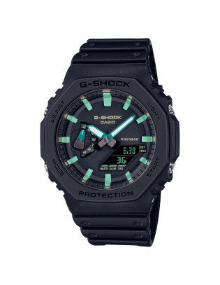 Orologio CASIO G-SHOCK GA-2100RC-1AER Black/Green in Offerta a 87,20 €