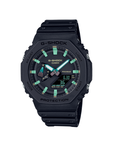 Orologio CASIO G-SHOCK GA-2100RC-1AER Black/Green in Offerta a 87,20 €