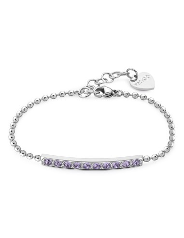 Bracciale S'AGAPO' DAZZLY in Acciaio 316L SDZ13 Violet only 19,00 €...