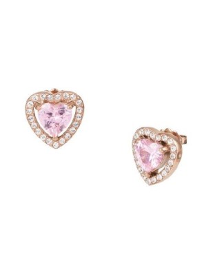 Orecchini LIU-JO LJ2123 Taglio Cuore Pink only 51,00 € on OroFashio...