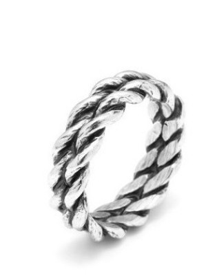 Anello Uomo GIOVANNI RASPINI Corda in argento 925 11319/24 Misura 24