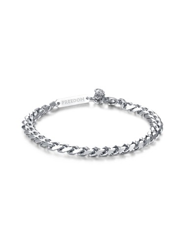 Bracciale S'AGAPO' Uomo RIPPLE Acciaio 316L SRP11 Grumetta Grande o...