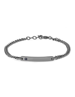 Bracciale S'AGAPO' Uomo TAG ME TOO Acciaio 316L STG15 Ruthenium  a ...
