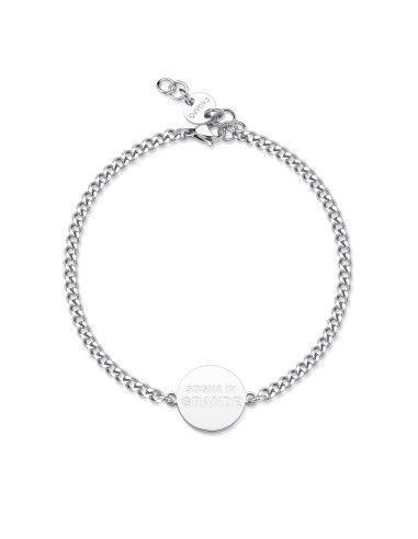 Bracciale S'AGAPO' Uomo BE MY FAMILY Acciaio 316L SBY031 Laurea sog...