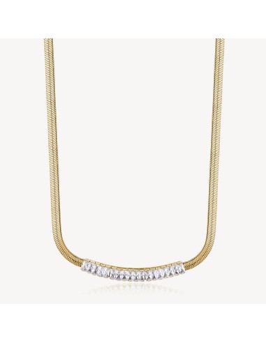 Collana BROSWAY DESIDERI In acciaio 304 dorato BEIN017 Catena Snake...