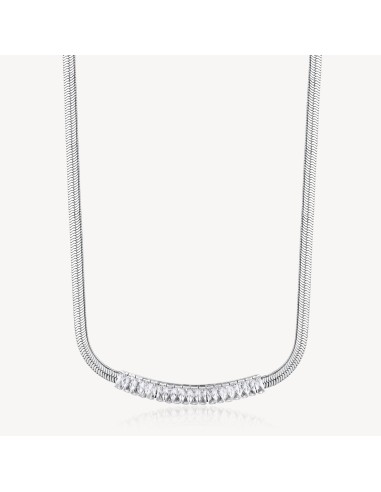 Collana BROSWAY DESIDERI In acciaio 304 BEIN016 Catena Snake e Cris...