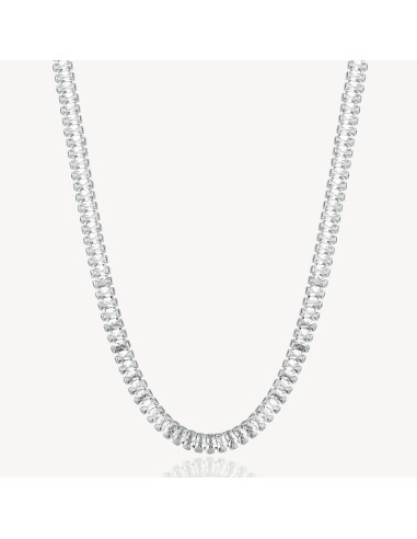 Collana BROSWAY DESIDERI In acciaio 304 BEIN018 Cristalli White onl...