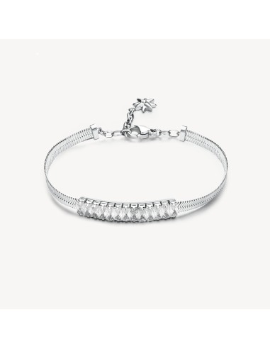 Bracciale BROSWAY DESIDERI In acciaio 304 BEIN087 Catena Snake e Cr...
