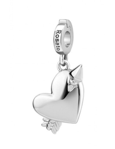 Charm ROSATO in argento 925 RZ156R Cuore Cupido only 23,20 € on Oro...
