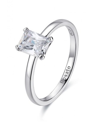 Anello ROSATO in argento 925 e cubic zirconia bianco RZAL081X Misur...