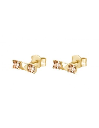 Orecchini ROSATO in argento 925 dorato e cubic zirconia champagne R...