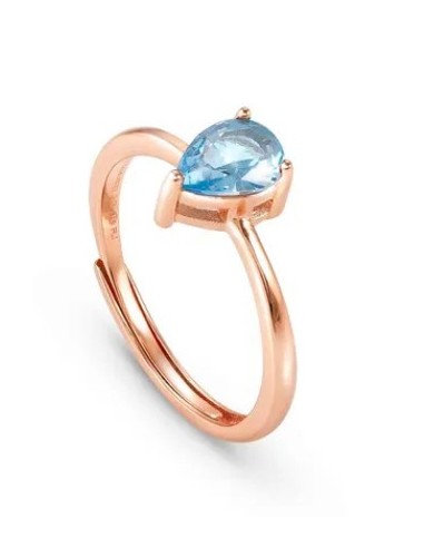 Anello regolabile NOMINATION COLOUR WAVE in argento 925 rosato e cu...