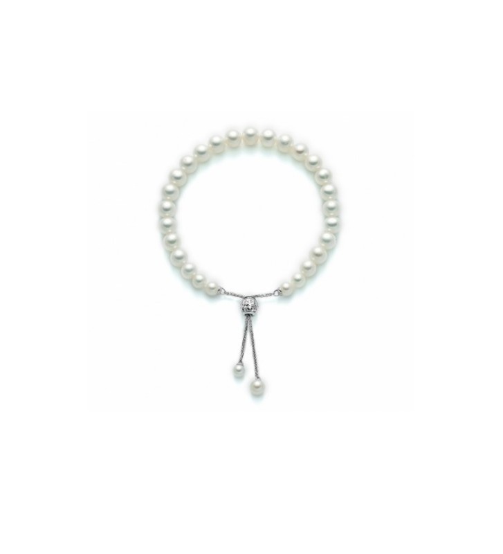 Bracciale MILUNA di perle e oro bianco 18kt - PBR2649
