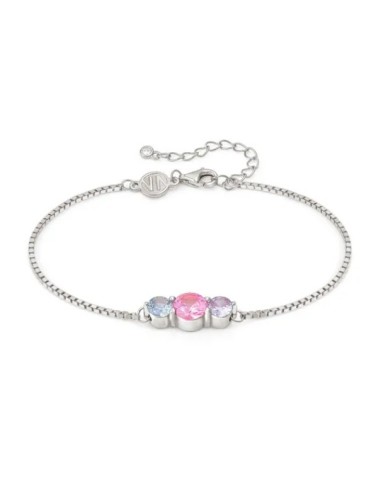Bracciale NOMINATION COLOUR WAVE in argento 925 e 3 pietre colorate...