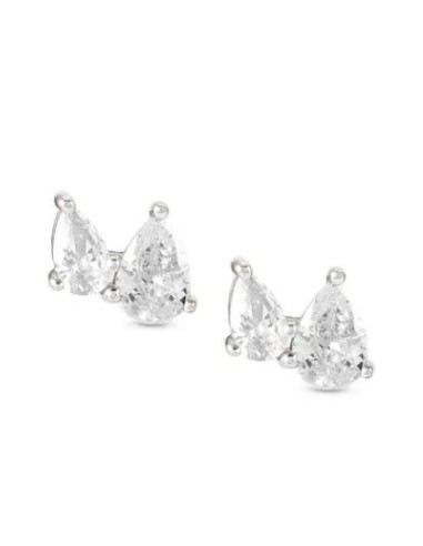 Orecchini NOMINATION COLOUR WAVE in argento 925 e pietre bianche a ...