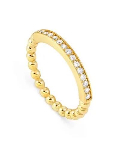 Anello NOMINATION LOVECLOUD in argento 925 dorato e pietre bianche ...