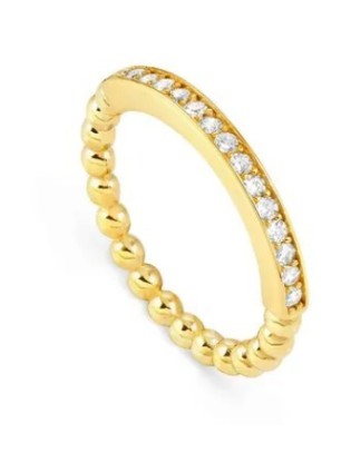 Anello NOMINATION LOVECLOUD in argento 925 dorato e pietre bianche ...