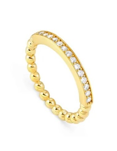 Anello NOMINATION LOVECLOUD in argento 925 dorato e pietre bianche ...