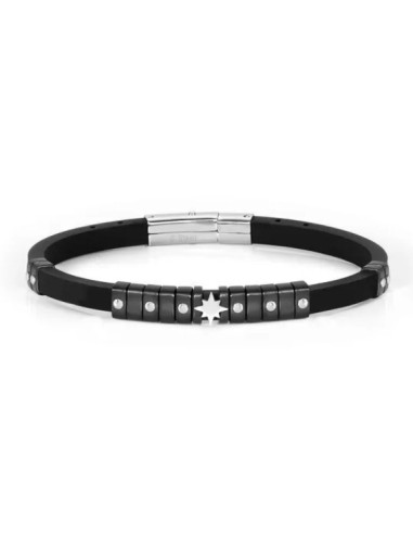 Bracciale Uomo NOMINATION CITY in caucciu accaio e pvd nero 028814/...