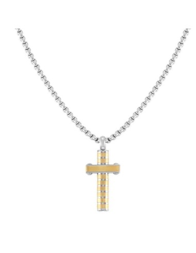 Collana Uomo NOMINATION STRONG DIAMOND in acciaio e pvd dorato 0283...