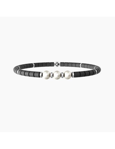 Bracciale Uomo KIDULT Energy Stone 732255 TRE DESIDERI in acciaio e...