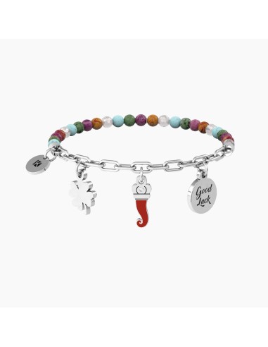 Bracciale donna regolabile KIDULT Symbols 732236 CORNETTO in acciai...
