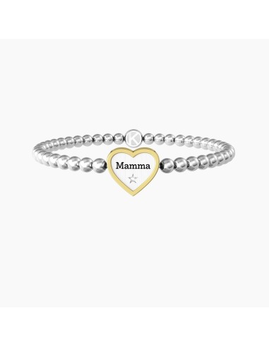 Bracciale donna KIDULT Family 732211 CUORE/MAMMA in acciaio pvd dor...