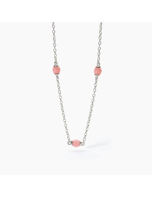 Girocollo bambina MABINA Dream Stone 553614 in argento e sfere in c...