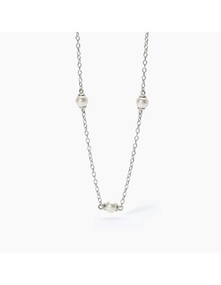 Girocollo bambina MABINA Dream Stone 553615 in argento e sfere in p...