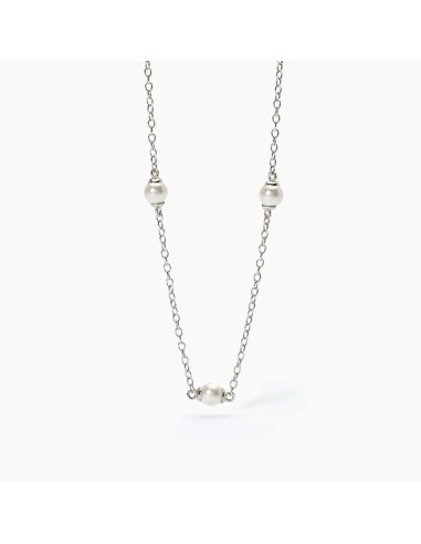 Girocollo bambina MABINA Dream Stone 553615 in argento e sfere in p...