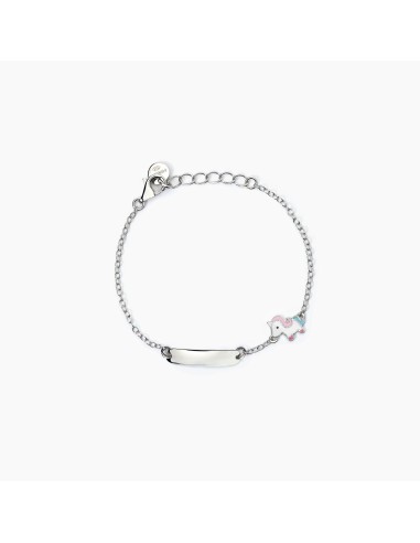 Bracciale neonato personalizzabile MABINA Unicorn 533789 in argento...