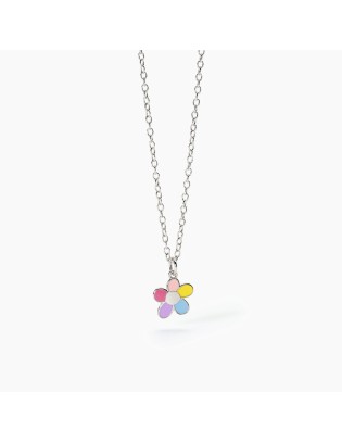 Girocollo bambina MABINA Bloom 553627 in argento con pendente fiore...