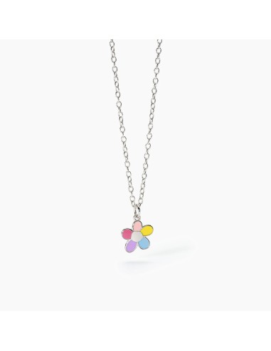 Girocollo bambina MABINA Bloom 553627 in argento con pendente fiore...
