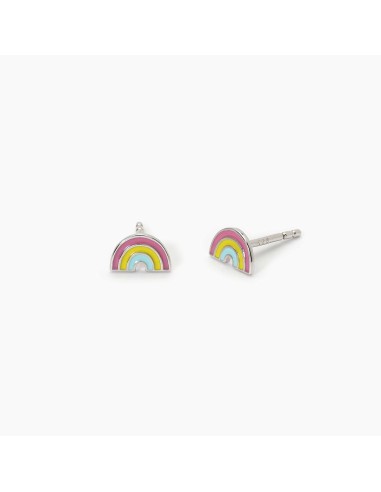 Orecchini bambina MABINA Rainbow 563691 in argento con arcobaleno s...