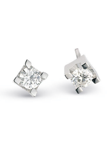 Acquista Orecchini in oro bianco 18Kt con diamanti naturali B-OR030...