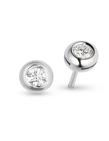Orecchini in oro bianco 18Kt con diamanti naturali B-ORC010 only 29...