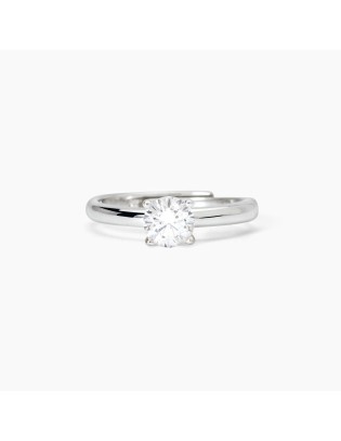Anello regolabile MABINA Solitaire 523397 in argento con cristallo ...