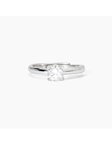 Anello regolabile MABINA Solitaire 523397 in argento con cristallo ...