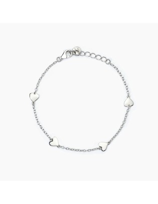 Bracciale bambina MABINA Mon Amour 533770 in argento con cuoricini ...