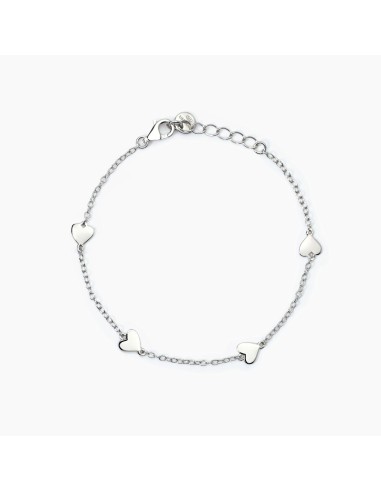 Bracciale bambina MABINA Mon Amour 533770 in argento con cuoricini ...
