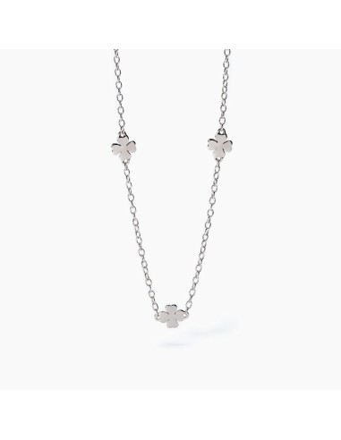 Girocollo bambina MABINA Cercami 553622 in argento con quadrifogli ...