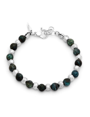 Bracciale Uomo GIOVANNI RASPINI Sfere Diaspro 11859L in argento 925 e diaspro verde