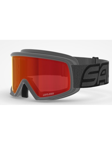 Maschera da sci SALICE 608DARWF Antracite lente Antifog RW Rosso Pr...