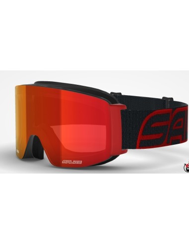 Maschera da sci SALICE 102DARWF OTG Nero/Rosso lente Antifog RW Ros...