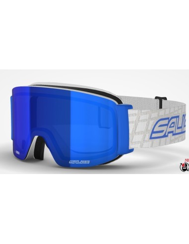 Maschera da sci SALICE 102DARWF OTG Bianco/Blu lente Antifog RW Blu...