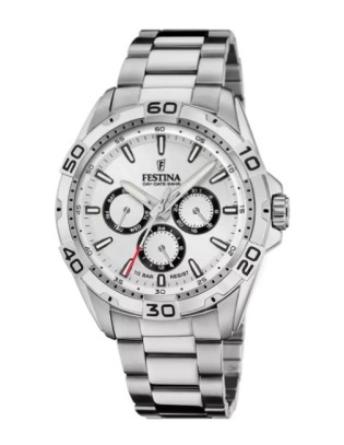 Orologio FESTINA F20623/1 Multifunzione bianco con cinturino in acc...