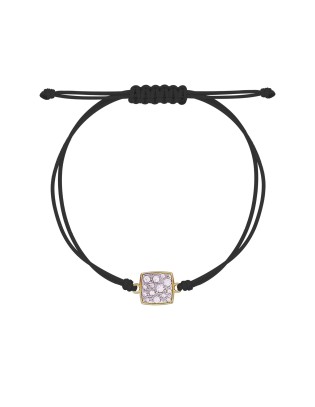 Bracciale in tessuto nero RUE DES MILLE Stardust Ten BRZ-018 TSN TV...