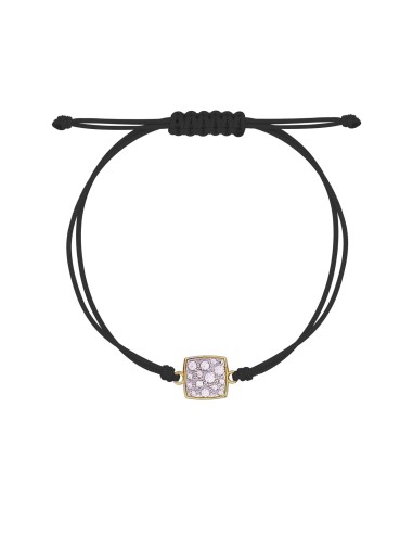 Bracciale in tessuto nero RUE DES MILLE Stardust Ten BRZ-018 TSN TV...
