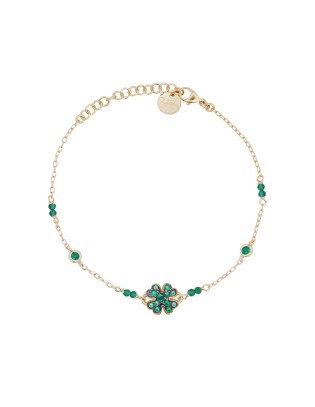 Bracciale RUE DES MILLE Stardust Ten argento placcato oro giallo BR...