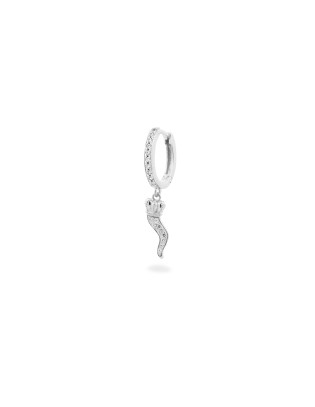 Mono Orecchino hoop RUE DES MILLE Sturdast Ten in argento ORZ-018 M...